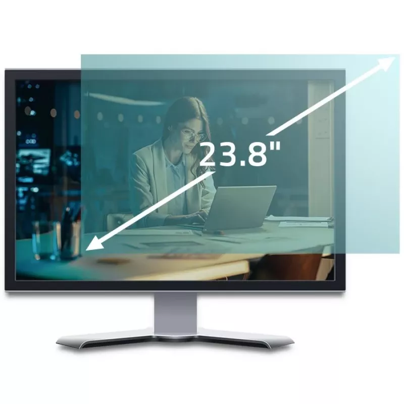 Protector de pantalla QOLTEC 51075 23,8 pulgadas anti luz azul, mate antirreflejos