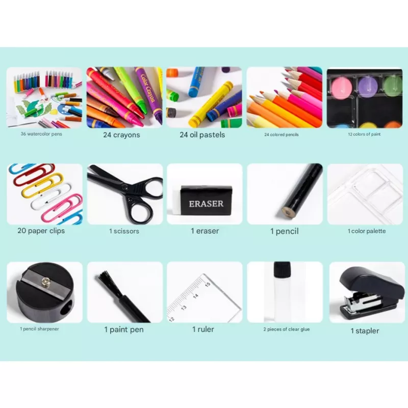 Set de pintura Extralink, set de arte de 150 piezas