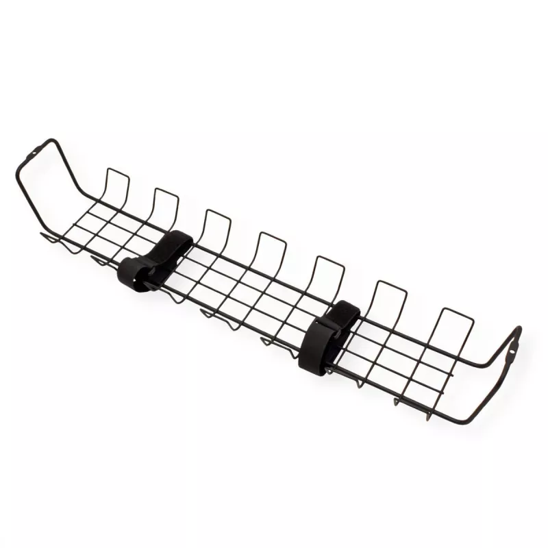 ROTRONIC-SECOMP Roline - cable - organizador - rejilla - montaje bajo mesa - negro (pack de 2)