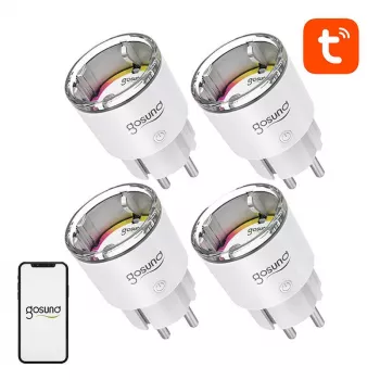 Enchufe inteligente Gosund EP2 10A – set de enchufes Wi-Fi con 4 uds., control remoto individual, monitorización de energía