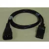 Alargador de cable de alimentación Goobay Wentronic, 2 m, Negro - conector macho C14 (conexión de alimentación) > conector hembra C13 (conexión de alimentación) (50081)