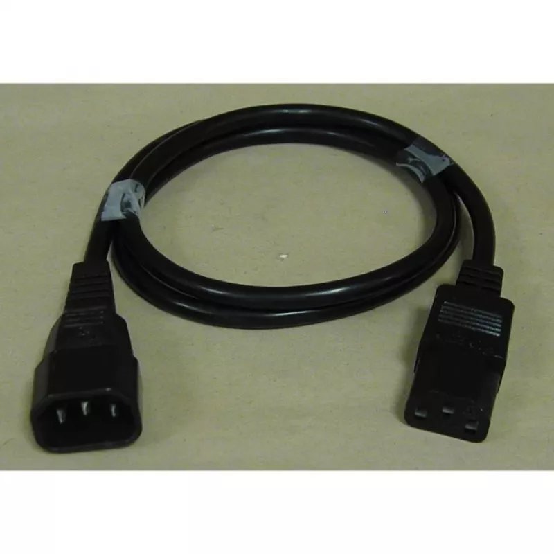 Alargador de cable de alimentación Goobay Wentronic, 2 m, Negro - conector macho C14 (conexión de alimentación) > conector hembra C13 (conexión de alimentación) (50081)