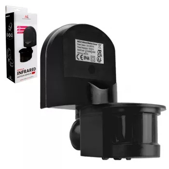 Sensor de movimiento y crepuscular MACLEAN MCE25 B — detector de movimiento con sensor de luz, montaje en pared/techo
