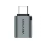 Adaptador OTG Vention conector macho USB-C a conector hembra USB 3.0 gris aleación de aluminio Type