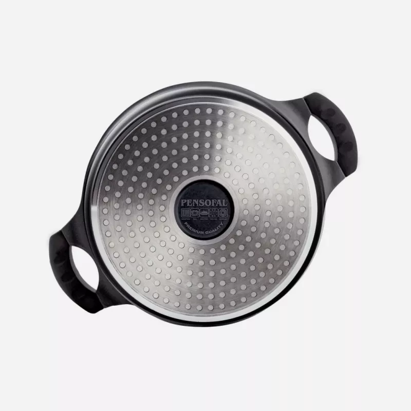Cazo Pensofal Saxum 20 cm con tapa de cristal — cazo Pensofal Saxum 20cm