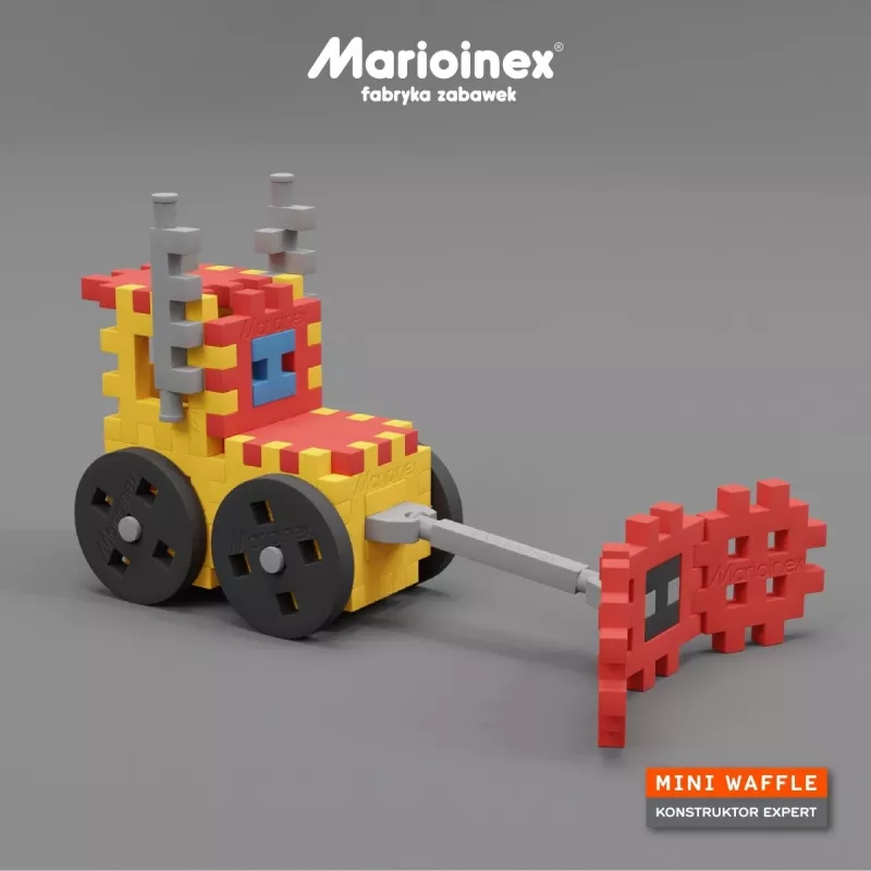 Set de construcción Marioinex Mini Waffle Constructor – 141 piezas, multicolor, para niños a partir de 5 años