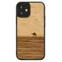 Funda protectora Man and Wood para iPhone 12 mini — Terra negra