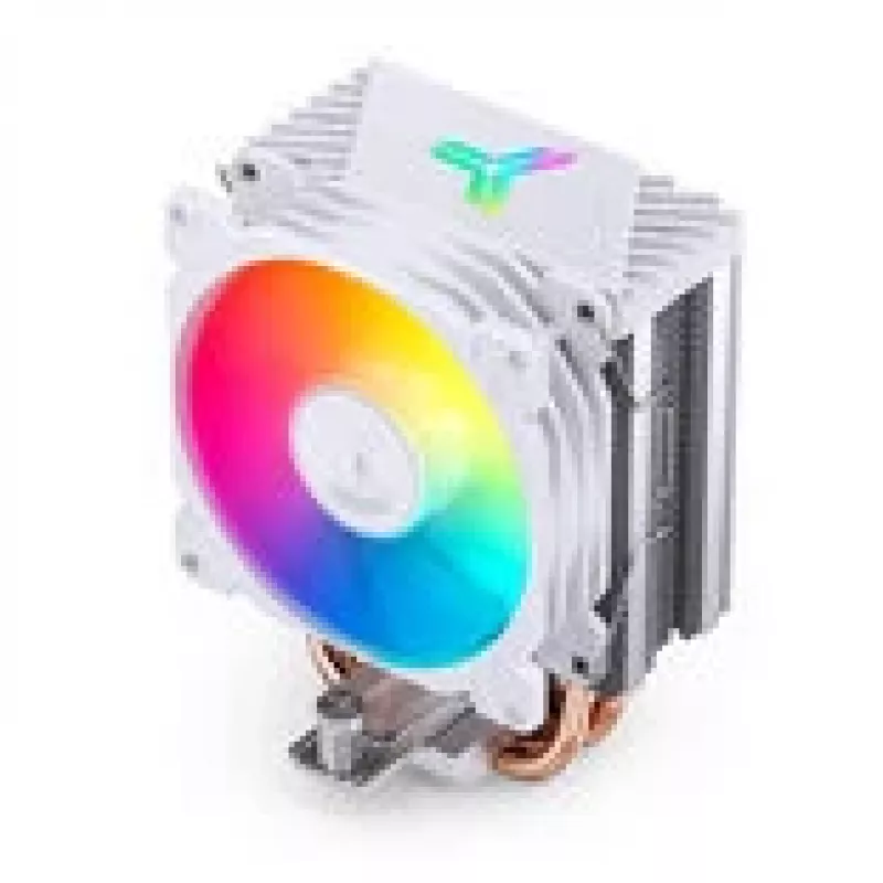 Disipador de CPU Jonsbo CR-1400E 92 mm ARGB blanco — ventilador de 92 mm, iluminación ARGB, acabado blanco