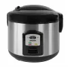 Olla arrocera Mesko MS 6411 negra, acero inoxidable 1000 W