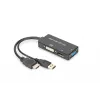Adaptador HDMI 3en1 Digitus AK-330403-002-S