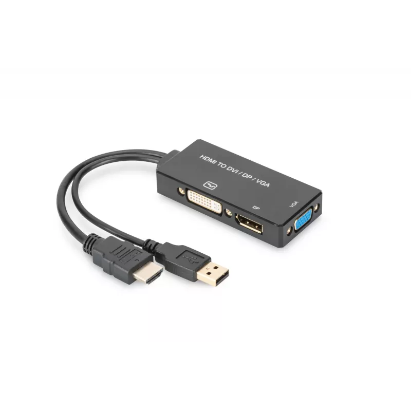 Adaptador HDMI 3en1 Digitus AK-330403-002-S