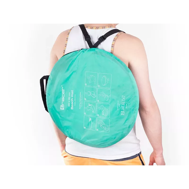 Esterilla de playa TRACER Pop Up 46948 – esterilla plegable ligera y portátil color menta