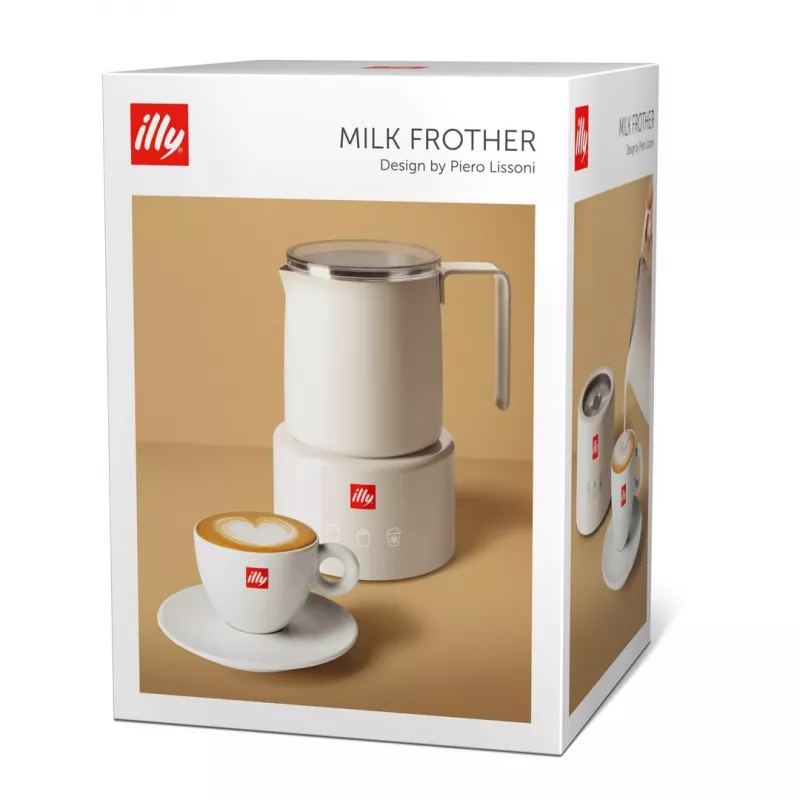 Espumador de leche automático Illy 22984 blanco acero inoxidable AC 230V