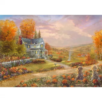 Thomas Kinkade Studios: Herbst in Apple Hill, puzzle 500 piezas