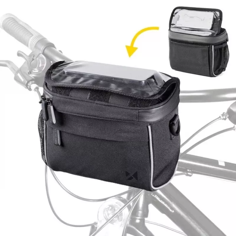 Bolsa frontal para bicicleta Triton WBHBB-01 — 4 L, poliéster/EVA/TPU, 205×125×185 mm