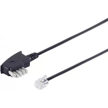 Cable de teléfono ShiverPeaks 70150 con conector TAE N para conexiones de línea fija