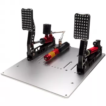 Simagic P2000 Hydraulic juego de 2 pedales, 100KG Loadcell - Crimson Edition