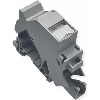 ROLINE Adaptador para carril DIN para módulos Keystone, incl. Keystone Cat.6A, apantallado, 45
