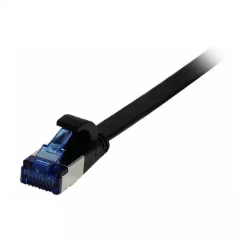 Synergy 21 Latiguillo RJ45, CAT6A 500 MHz, 2 m, negro, U/FTP, plano, TPE (Superflex), AWG32, Synergy 21 - Tipo de cable U/FTP - Pares apantallados con lámina
