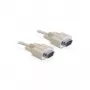 Cable serie DeLOCK Sub-D 9 84228 3 m Beige