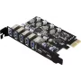 Renkforce RF-6613198 Tarjeta controladora USB 3.2 Gen 1 de 5+2 puertos USB-A (USB 3.0), USB-C® (USB 3.2 Gen 1) PCIe x1 (RF-6613198)