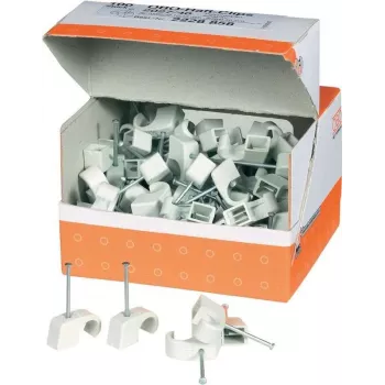 OBO Bettermann abrazaderas de clavo ISO diámetro de haz: 10 - 14 mm gris contenido: 100 unidades (2228858)