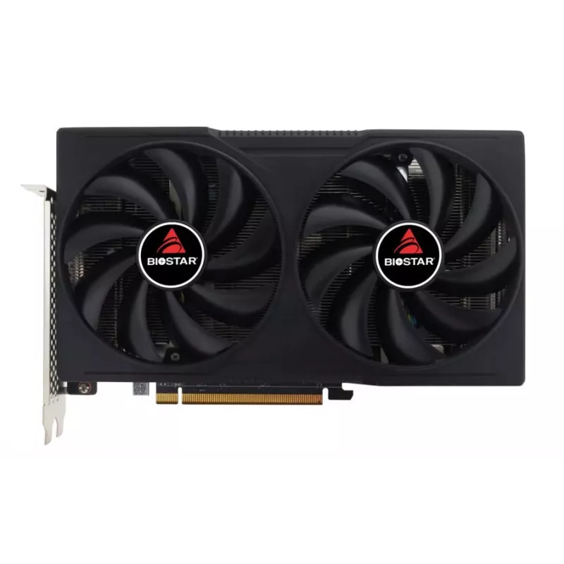 Tarjeta gráfica BIOSTAR Radeon RX 7600 OC — Radeon RX 7600, 8 GB GDDR6, 128 bits, PCIe 4.0, refrigeración de doble ventilador