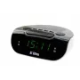 Radio con reloj/alarma LED, Eltra, 127x53x98 mm, gris/blanco