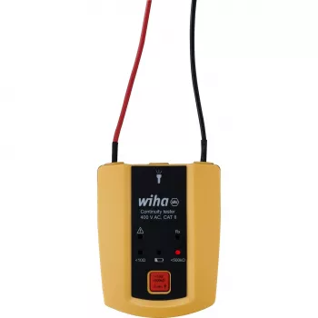 Comprobador de continuidad 45222, hasta 400 V AC, CAT II, instrumento de medición amarillo/negro