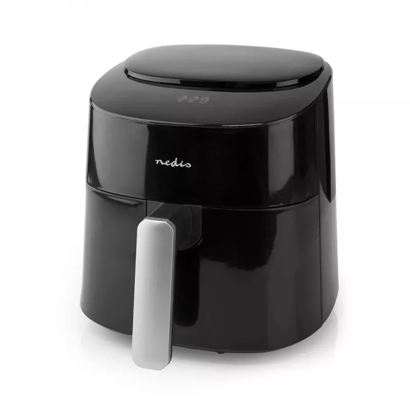 Freidora de aire Nedis KAAF160BK, cesta única, 4,2 L, 1300 W, Negro