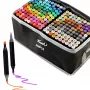 Set de rotuladores Extralink MARKERY 204 uds. — set de rotuladores a base de alcohol, varios colores, 204 uds.