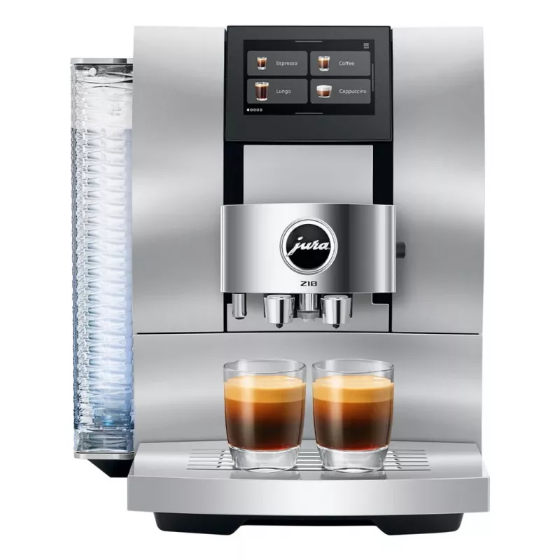 Cafetera superautomática JURA Z10 (EB) — depósito de agua de 2,4 L, molinillo integrado, 1450 W, aluminio/blanco