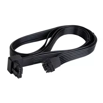 Cable SilverStone SST-PP14-90 12VHPWR, 90 grados, 650 mm, negro