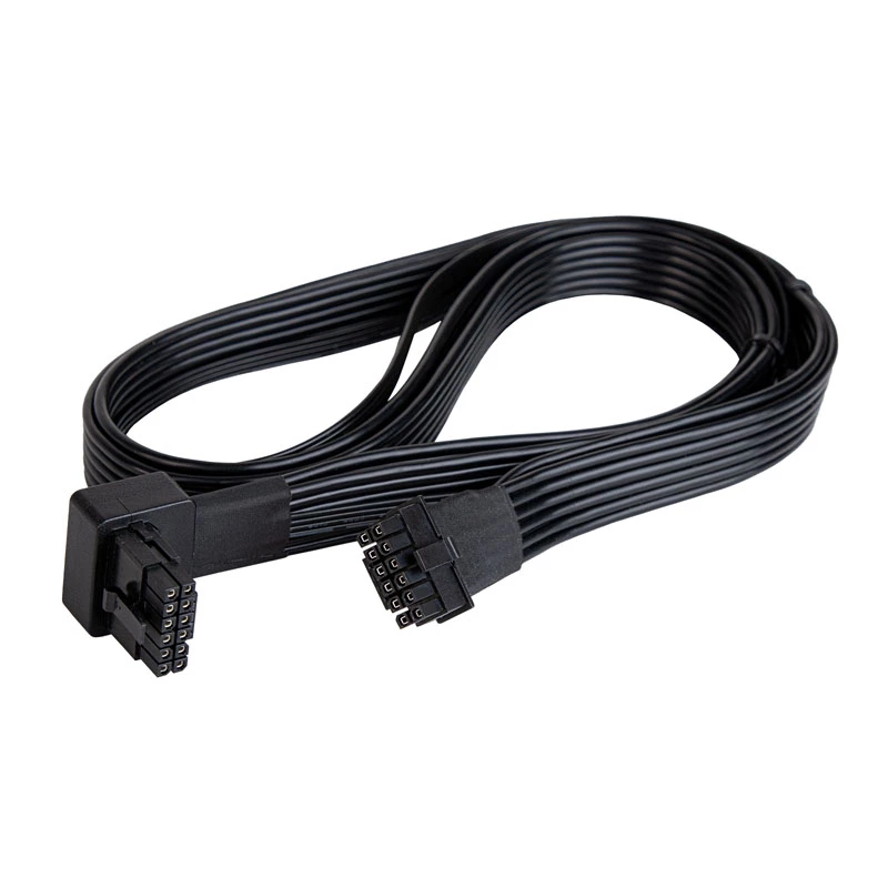 SilverStone SST-PP14-90 cable 12VHPWR, 90 grados, 650 mm, negro