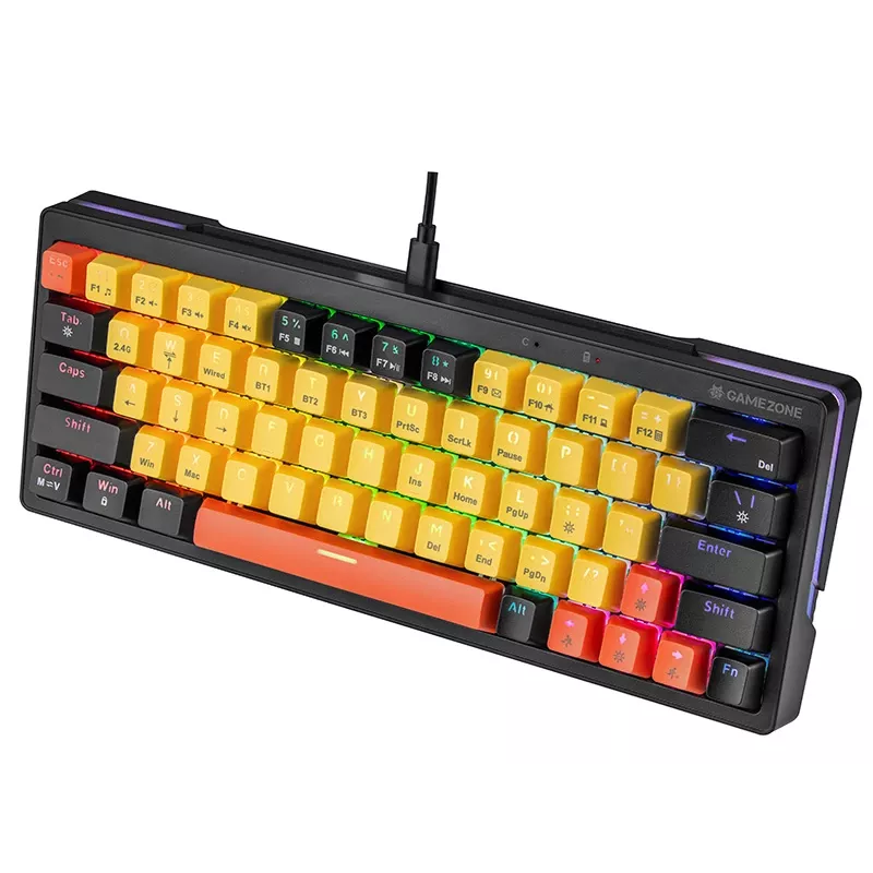 Teclado mecánico Tracer Gamezone EVO2 Hot Swap 63 (amarillo)