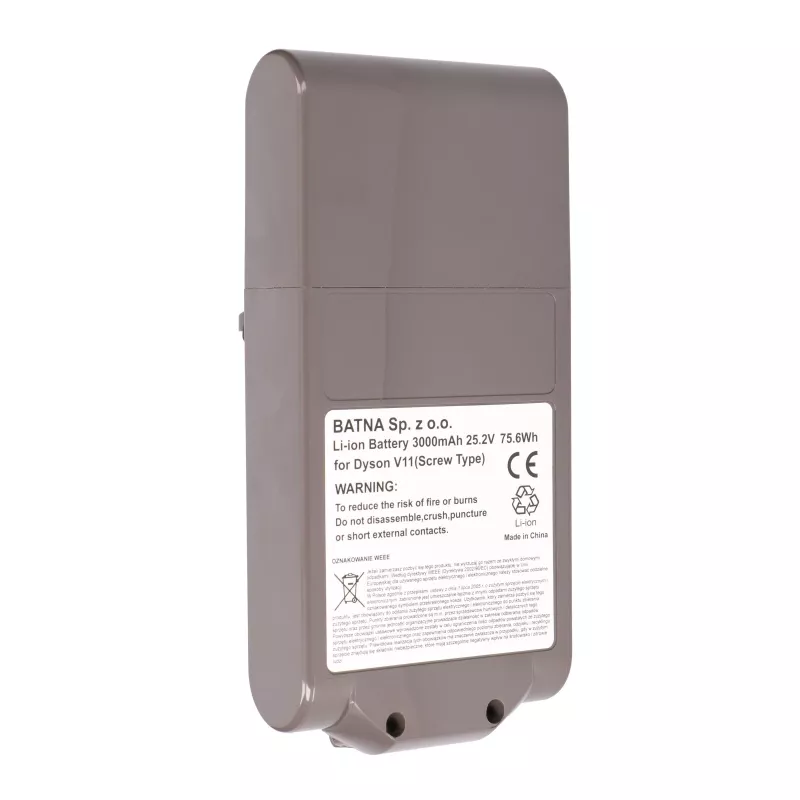 Pila Dyson para aspirador V11 tornillo 25,2 V 3000 mAh