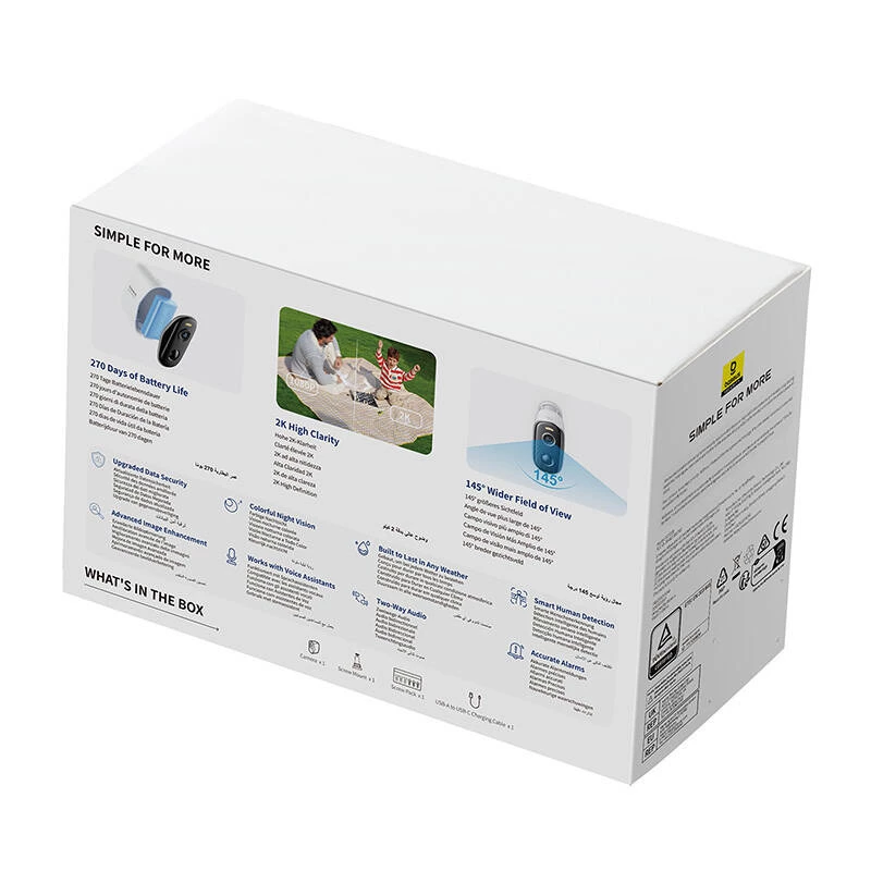Cámara de vigilancia Baseus N1 Plus cámara exterior blanco