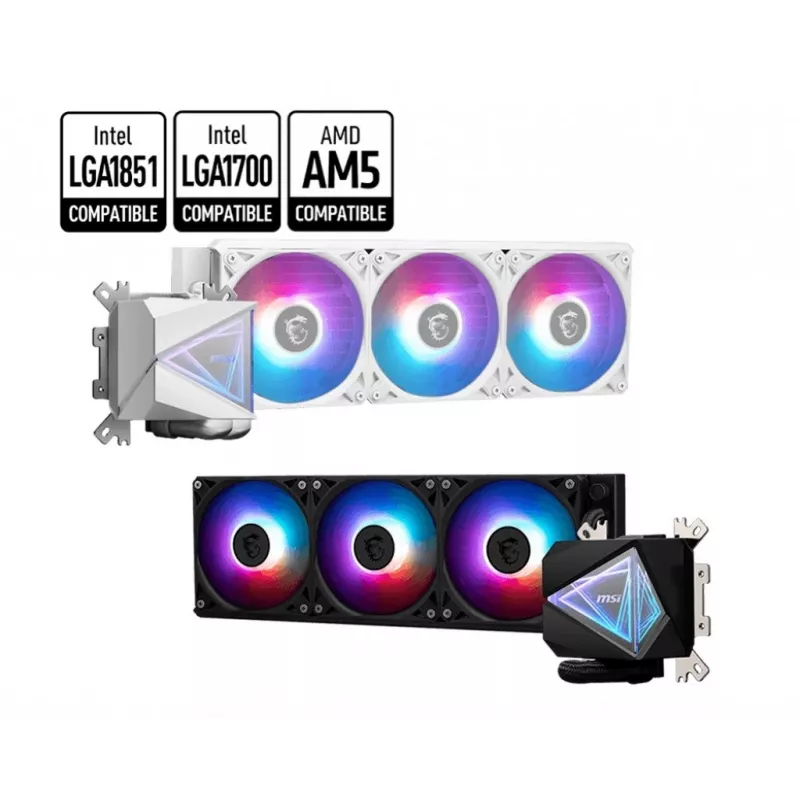 MSI MAG Coreliquid I360 WHITE Procesador Refrigeración líquida todo en uno 12 cm 1 ud.