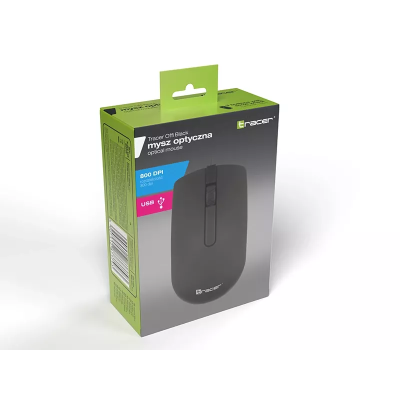 Ratón óptico inalámbrico Tracer 47433 Offi negro