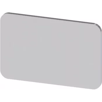 Siemens 3SU1900-0AD81-0AA0 Placa de identificación 17,5 x 27 mm, plateado, paquete de 10
