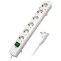 Regleta de enchufes Brennenstuhl Comfort-Line Plus 6 tomas con conector plano blanco 2m