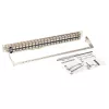 Tripp N254-048-SH-6A 48 puertos 1 U montaje en rack panel de conexiones Cat6a STP blindado pasante - RJ45 Ethernet - TAA - 10 Gigabit Ethernet - RJ-45 - Cat6a - plata - blanco - instalación en rack