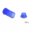 DeLOCK 60672 Cubierta antipolvo DL4, silicona, 2 piezas, azul, 10 uds.