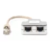 Adaptador de cable de parcheo Digitus CAT 5e apantallado 1:1