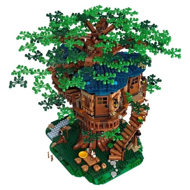 Set LEGO IDEAS 21318 Casa del árbol construcción 3 en 1 — modelo modular de casa del árbol, set de construcción múltiple