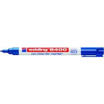 Rotulador permanente punta redonda Edding 8400 azul