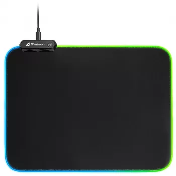 1337 RGB V2 Gaming Mat 360, Alfombrilla de ratón gaming negra