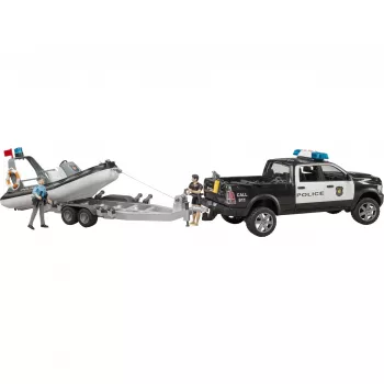 Dodge RAM 2500 Police Pickup con barco