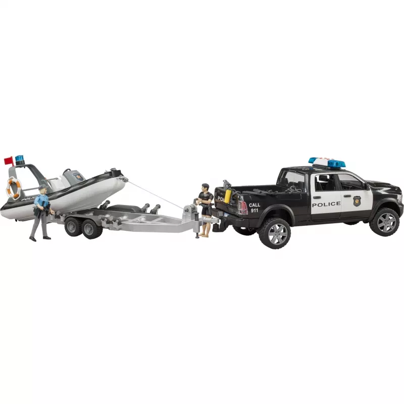 Dodge RAM 2500 Police Pickup con barco