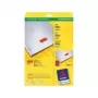 Etiquetas de impresora autoadhesivas Avery L6036-20, rojas, A4, 25,4×10 mm, 3780 etiquetas (20 hojas)